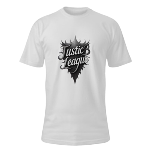 Grey Justic3 League Shirt