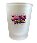 Frosted Colorful Justic3 League Shot Glass